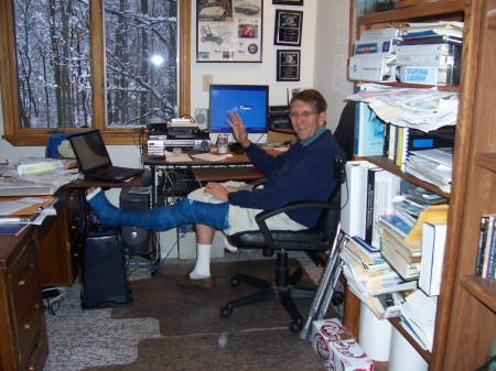 November 2007 - Working from Home Office  after Broken Leg