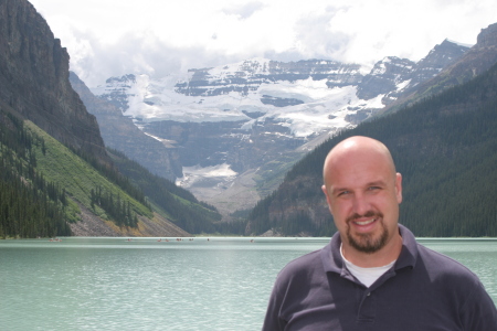 At Lake Louise in the Canadian Rockies