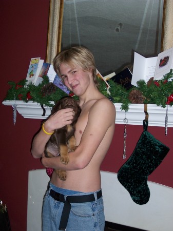 My son, Zachary on Christmas morning..he is 16!