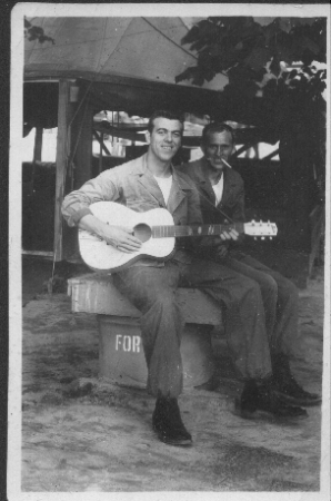 Playing Guitar In Korea, 1951