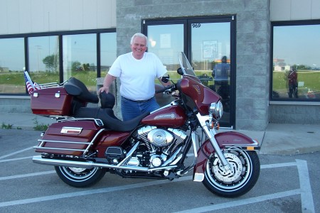 Me and my new Harley, 2006.