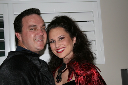 My husband Larry and I Halloween 2006