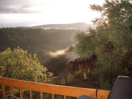 View from my back yard in Los Alamos