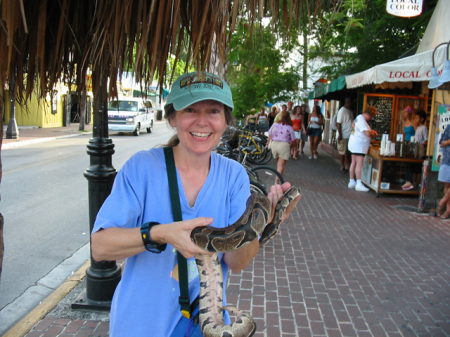 Me with snake in Key West