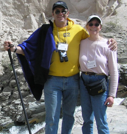 Don & Carolyn Gray in Valley of 10,000 Smokes, Katmai, Alaska