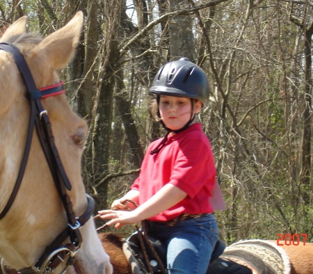 Allison at her 1st horse show