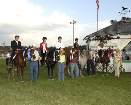 Fox Trotter World Championship!  Me and my "kids!" 2006