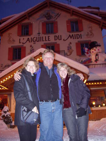 In Chamonix, France with friends