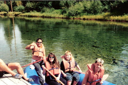 River raft ride -my family