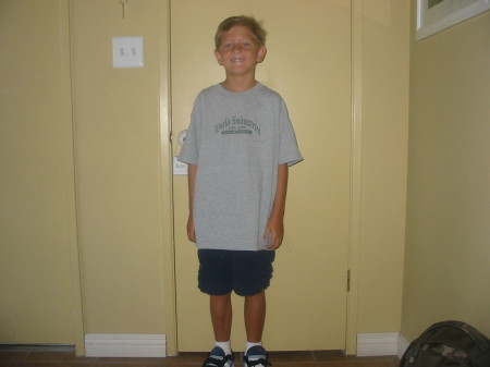 Ryan 1st day of 4th grade