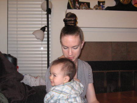 With my little man in March 08.