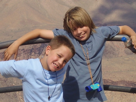 Brennan and Logan at the Canyon
