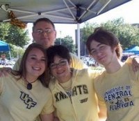 family at ucf game