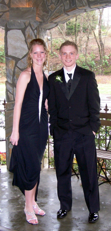 My son, Gray, with his prom date.