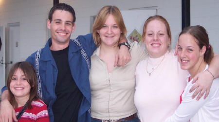 MY DAUGHTER EMILY, MY SON CHRIS, LISA , KELLY (PAM'S KID) , KATIE (PAM'S KID)