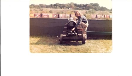 young sandra with cannon
