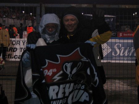 Joe & I at the Grey Cup in Winnipeg '06