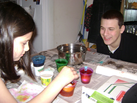 COLORING EASTER EGGS