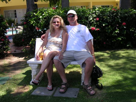 Me and my husband Tony in Jamaica