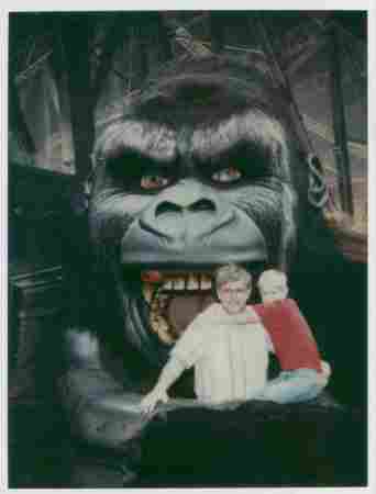 Harold in 1993 with Alex at Universal Studios.