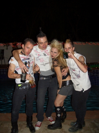 Halloween 2006 - Me and Friends as an 80's Punk Band
