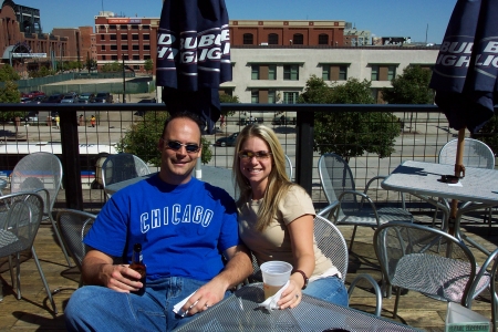 Cubbies game at Coor's field