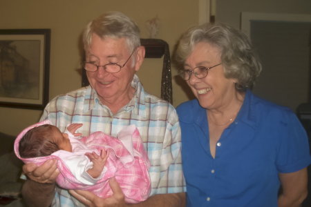 My mom and dad with their great-granddaughter