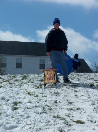 Matt an a rare snowy Tennessee day