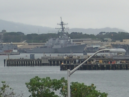 picture of Pearl Harbor from my old Barracks r