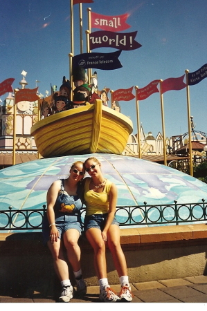 Me and my baby sister at Disneyland Paris