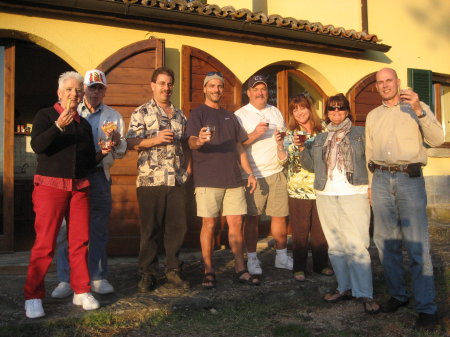 w/family & friends in Cortona, Italy