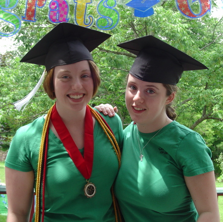 Emily & Sarah graduate 2006!