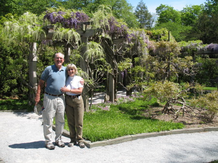 My wife Barbara and I on a visit to Longwood Gardens