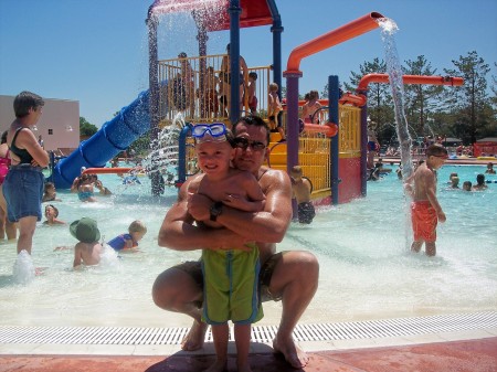 Chillin at the pool on a hot summer day In Colorado