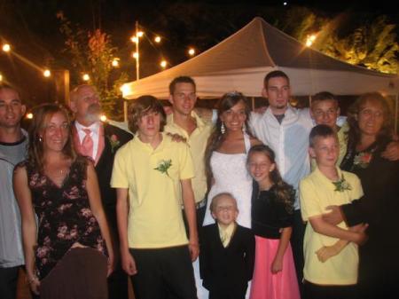 family at kacie's wedding