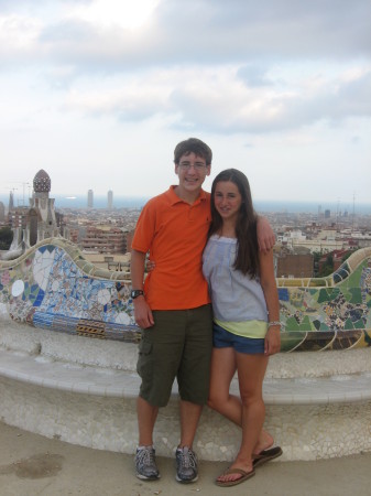Brett and Brooke in Gaudi's Park Barcelona June 07