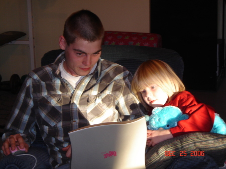 My son Nick and his niece, Lizzy