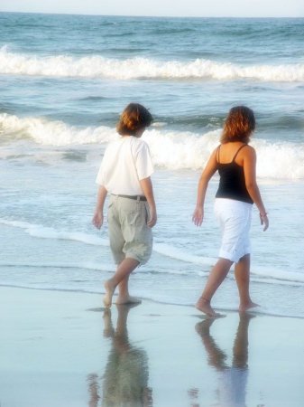 Aaron & Ashley on Beach in N.C.