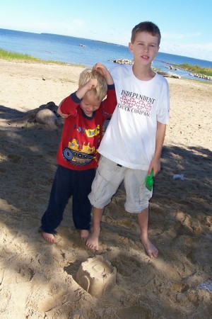 Boys on the beach