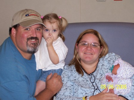 First family pic after Emily was born