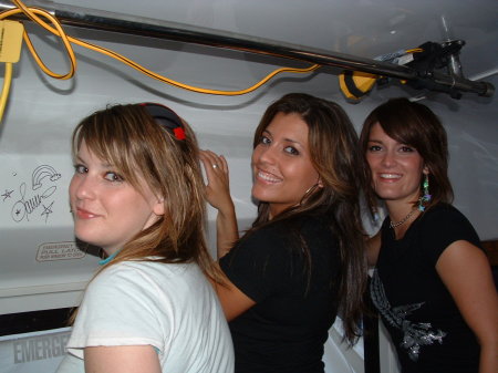 Chicago's BarlowGirl signing our tour bus.