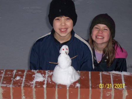 First Snowman!