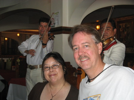 Kim and Jeff enjoying the mariachi music