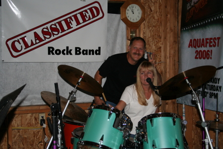 Ivy and husband Terry at the Drums 2007