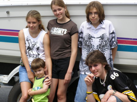 Five of six Carey children 2006