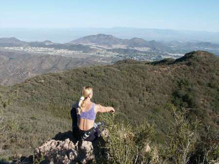 Hiking on top of Mount Boney