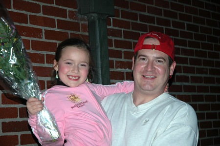 Elyse and me after a dance recital.