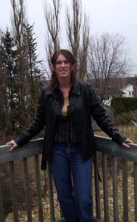 Me on the back deck in Fredericton NB