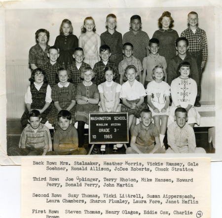 3rd grade 1965