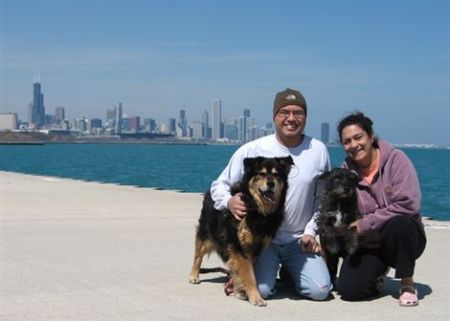 Cold spring day on the lakefront